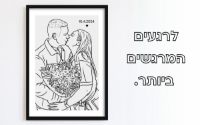 תמונה של איור ממוסגר בהזמנה אישית 