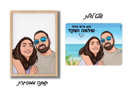 תמונה של מארז שלט ותמונה לחנוכת בית