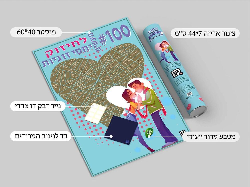 תמונה של 100 משימות לחיזוק יחסי זוגיות